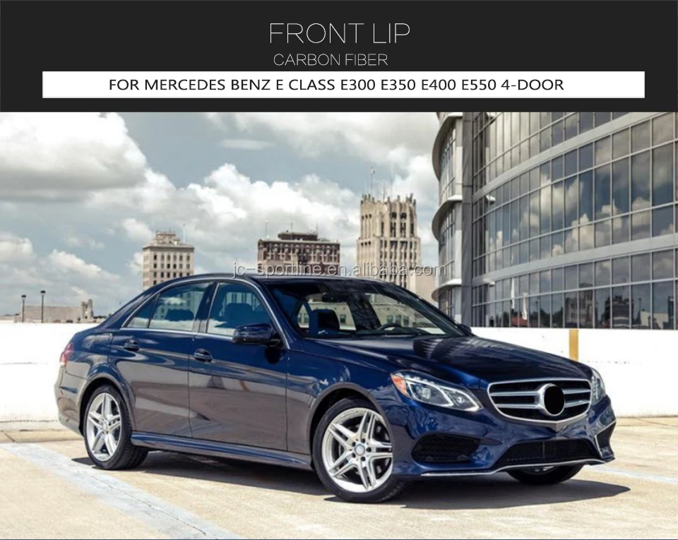Carbon Fiber W212 E350 Front Lip For Mercedes Benz E Class E300 E350