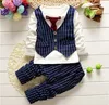 New arrival autumn spring baby boys clothing sets lattice tops + pants sport suit for infant boy tracksuits 2pcs