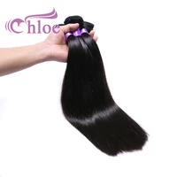 

Chloe Best Selling Products Brazilian Hair Dubai 30 Inch Straight Black Color Cheap Remy Hair Weft