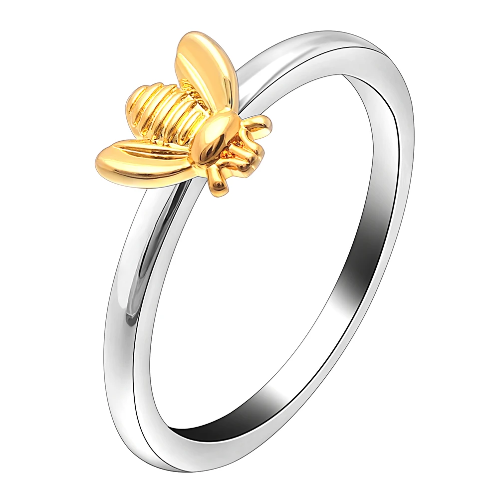 

2018 women jewelry rings wedding Cute golden animal bee ring Factory cheap wholesale, Picture