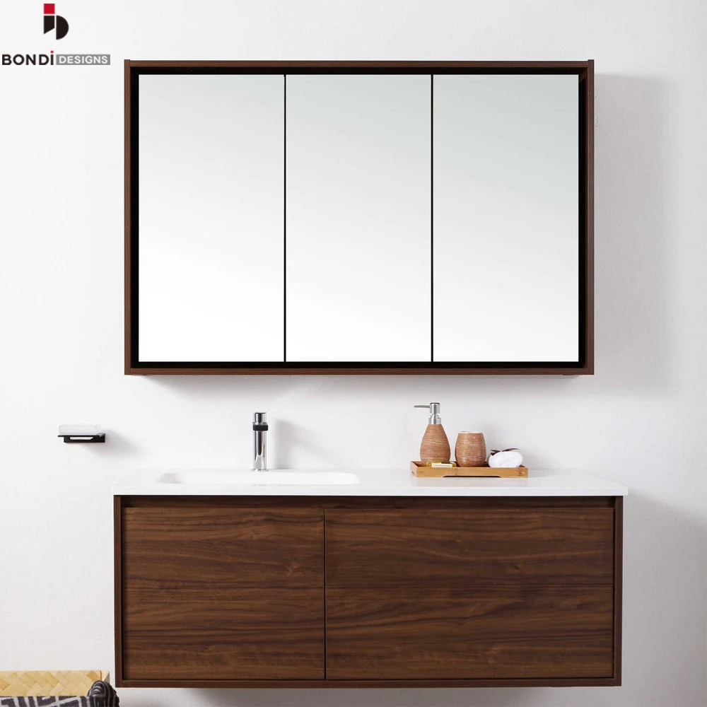 Venta al por mayor mueble de baño con espejo grande-Compre online los