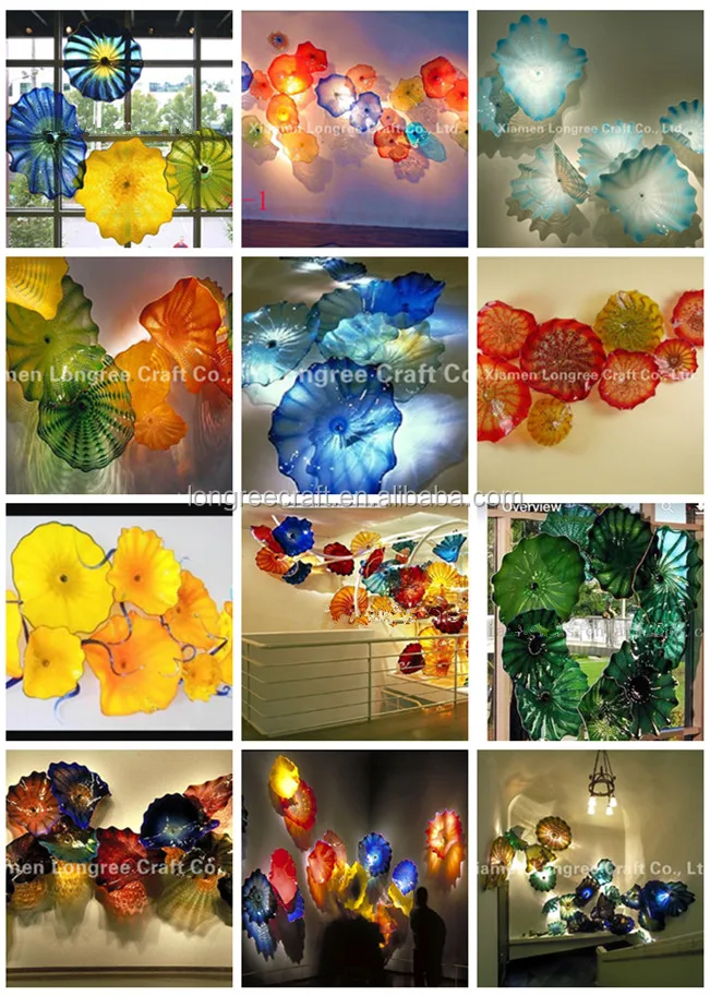 Wholesale Blown Glass Wall Art Murano Glass Wall Sconce Led Wall Lights