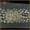 BOKA cream-coloured plastic beaded sequins lace trim for table cloth border BK-TRM2178