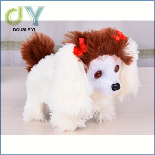 plush dog smart electric