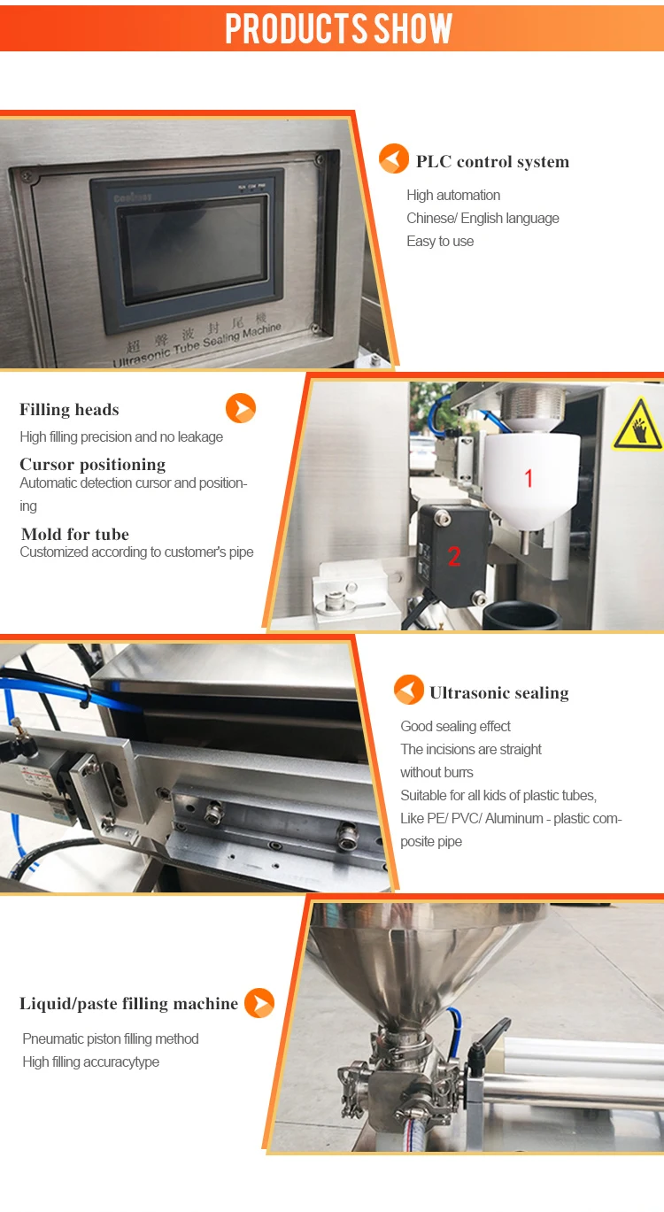 Semi automatic Ultrasonic manual plastic tube filling snd sealing machine