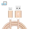 Nylon Braided Micro USB Cable 1m/2m/3m Data Sync Charger Cable For iPhone