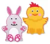 2018 new fashion hotsales China cheap wholesale handmade rabbit duck decoration crocheted sewing finger hand felt animal puppets