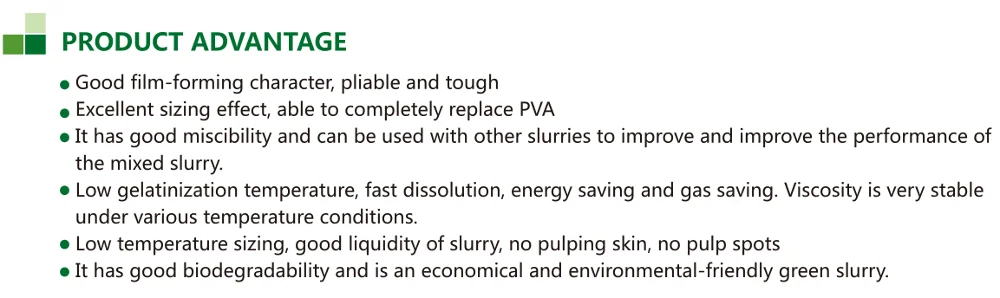 
Composite Starch Industrial Textile Modified Starch Textile Sizing Agent 