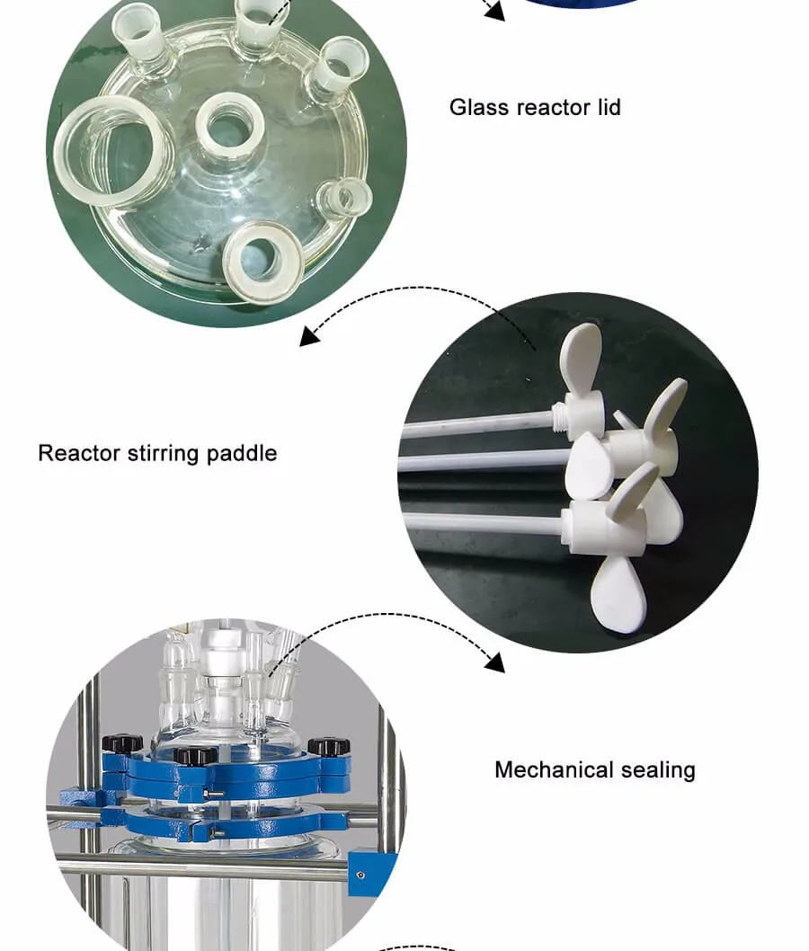 1l Bench Top Glass Reactor Reaction Systems Jacketed Lab Reactors And ...