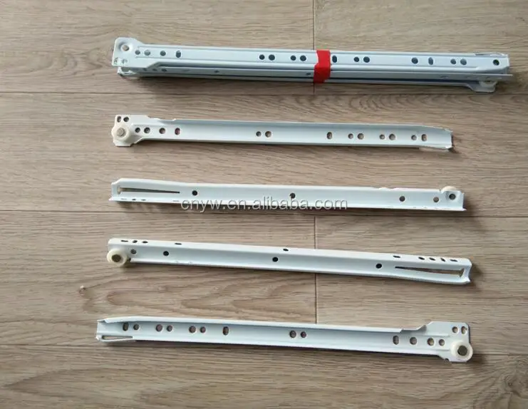 Nylon Wheel Fgv Type Roller Drawer Slide White Black Browon Color
