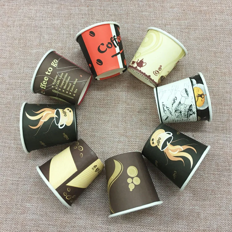
paper cup coffee 6oz AnHui ice cream printed paper cup 