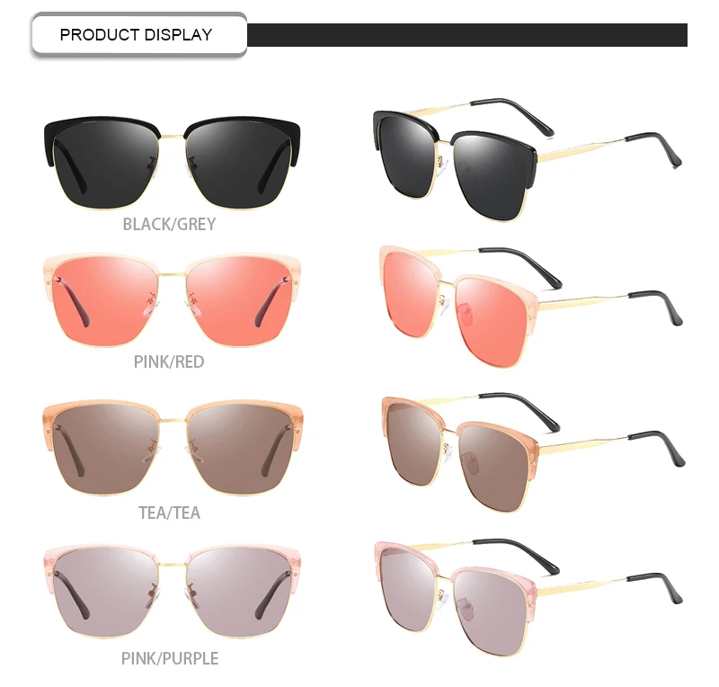 Fuqian eyewear square personality women sun glasses 2019 custom logo printing ladies sunglasses