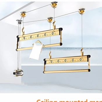 Ceiling Mounted Clothes Hanger Buy Lifting Garment Racks Balcony Garment Rack Hangers And Racks Product On Alibaba Com