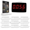 Artom restaurant paging system wireless with 10 waiter call pagers and menu holder