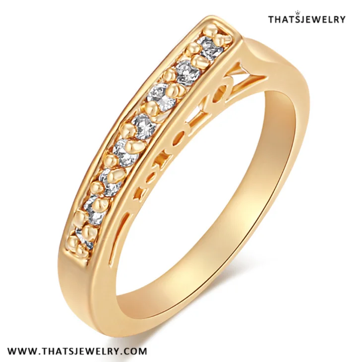 

2018 New Arrivals Fashion Ring, High Quality AAA Cubic Zircon Ring, Gold