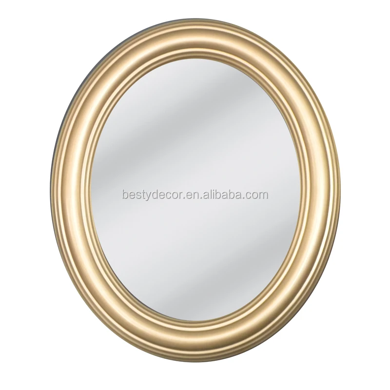 

Classic Oval Tabletop Wall Hanging Ornate Oval round Mirror Frame oak, Silver clear mirror