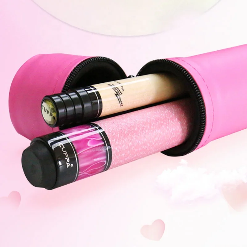 CUPPA Woman Pool Cue Stick with Billiard Case Pink Color