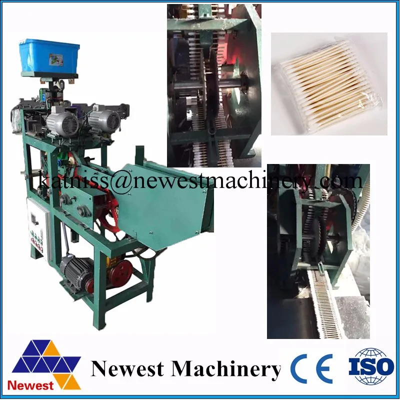 New Design Wooden Stick Medical Cotton Buds Machine/cotton Buds Making Machine/two Head Cotton