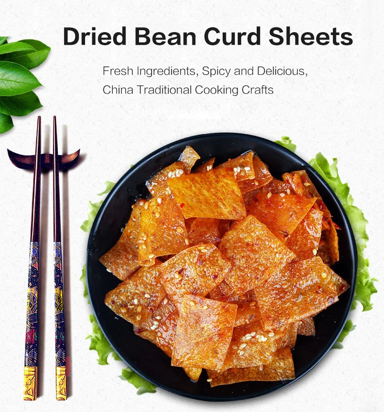 Premium Quality Spicy Flavor Dried Bean Curd Slices Wholesale Vegan