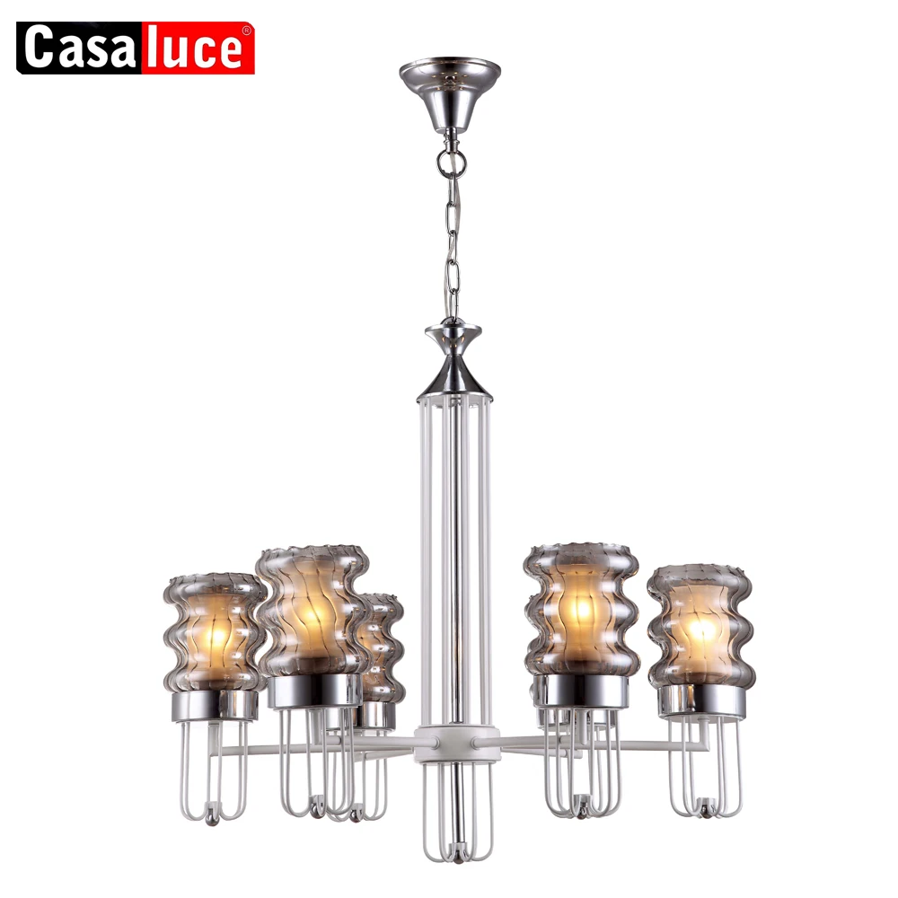 Modern european pendant popular big rustic modern round crystal baccarat ceiling light chandelier