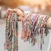 Wholesale Handmade Woven Colorful Braided Rope Bracelet Bohemian Brazil Cheap Rainbow Friendship Bracelet