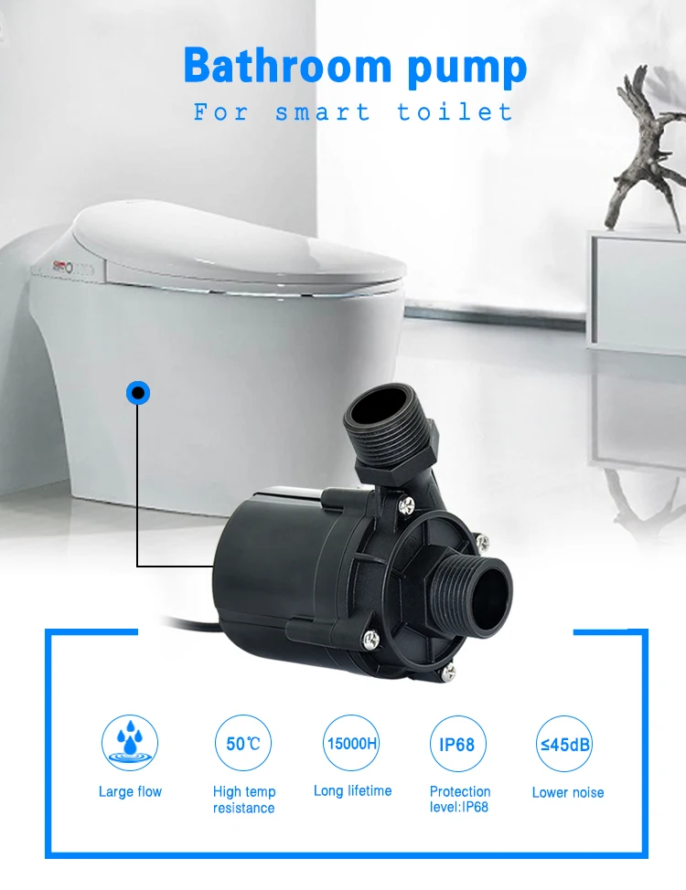 Bldc 12v 24v Smart Toilet Flushing Water Pump With High Pressure Buy