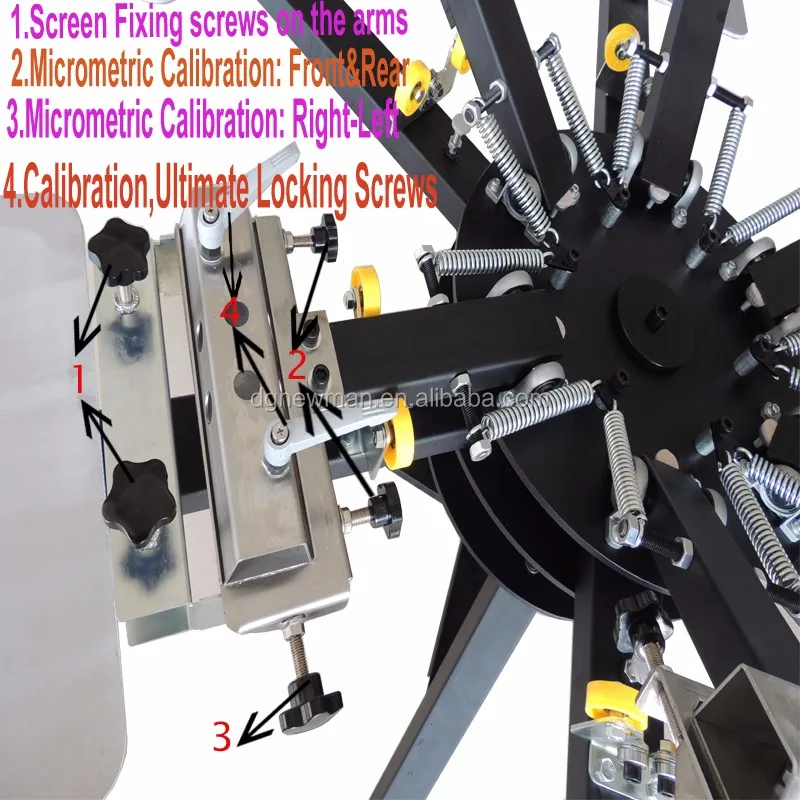 product 6 color combo full complete kits silk screen printing machine for garment factory printing cloth textile-7