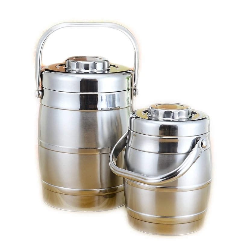 
Multi-Size Curve Type Stainless Steel Food Container Food Carrier Vacuum Thermal Cooker 