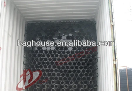 Industrial dust collector filter bag support cages