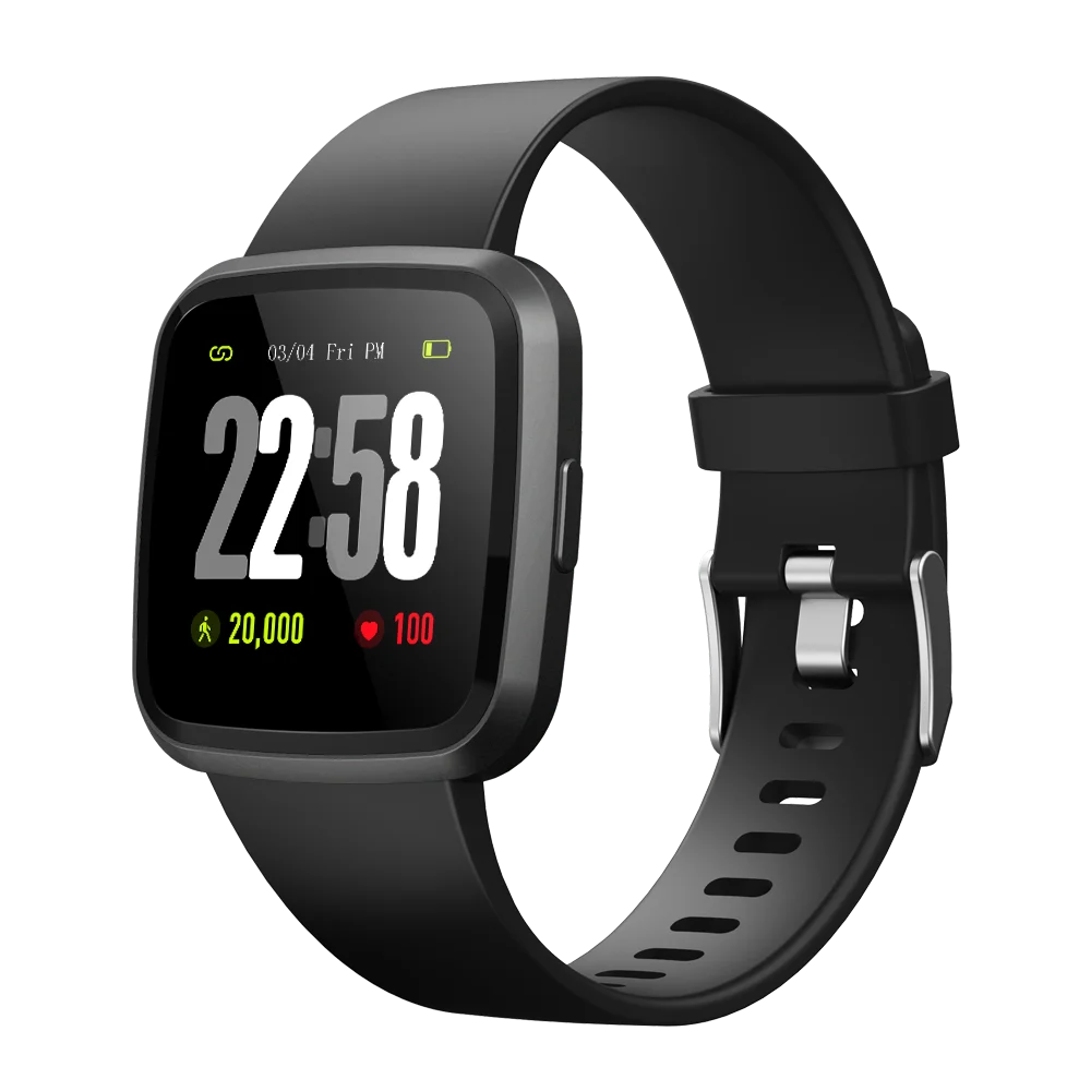 

FITUP V12C Heart Rate Blood Pressure Fitness Tracker Smart Watch Bracelet Color Display Sport Smart Watch 2019 For IOS, Black;grey;blue;purple