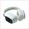 Silent yoga party groups wearing headset wireless
