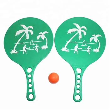 Promosi Plastik Pantai Dayung Bola Set Raket Tenis Dayung Bola Set Pantai Raket Tenis