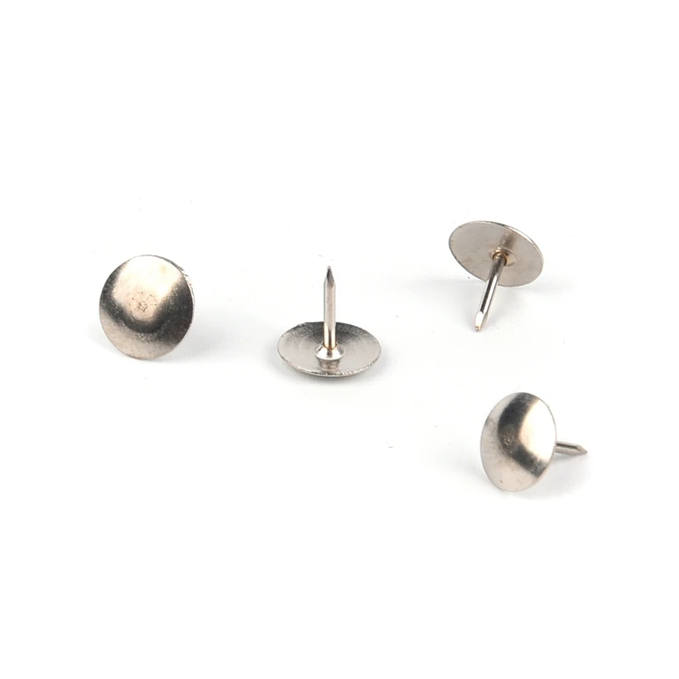 Tack Pins With Backs Silver For Furniture Push Pin Clear Flat Matte