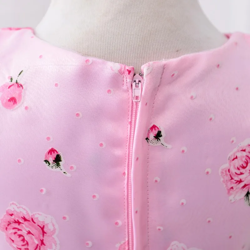 printed satin frocks