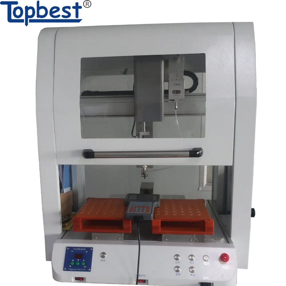 
adjustable soldering iron soldering equipment with auto soldering wire feeding for PCB soldering 