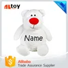 White Bear Stuffed Animal with Embroidered Name Toy