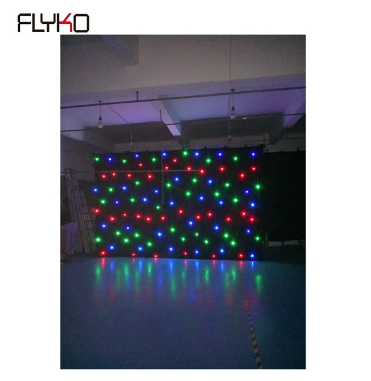

best quality led star curtain display backdrop 3m x 5m wedding curtain decoration