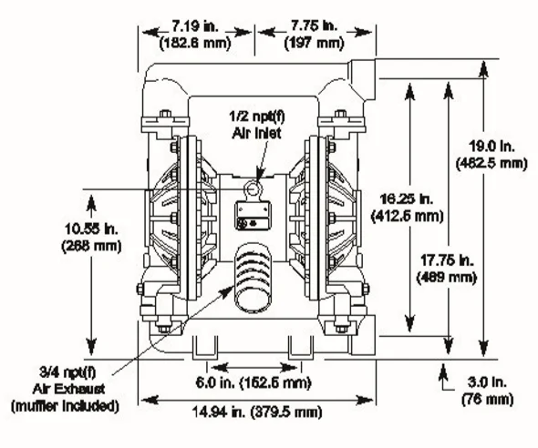 pneumatic diaphragm pump 1.5 inch DP40 stainless steel pump ay nagbebenta ng mainit na supplier