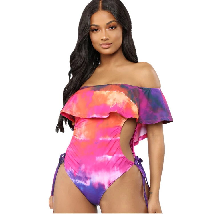 

2021 New Print Sexy Big Bikini Swimsuit Amazon Explosion Plus Size Swimwear, As picture