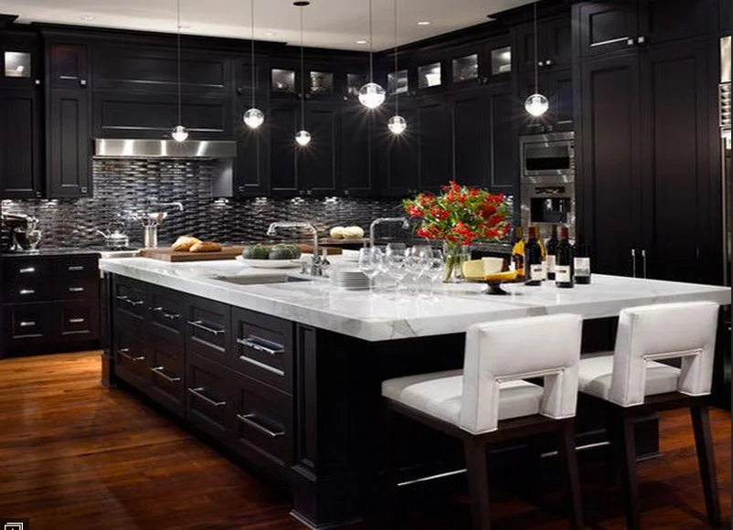 Y&r Furniture Wholesale traditional black kitchen cabinets Suppliers-6