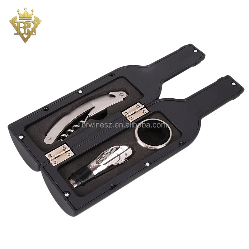 3 Pieces Wine Bottle Accessory Kit