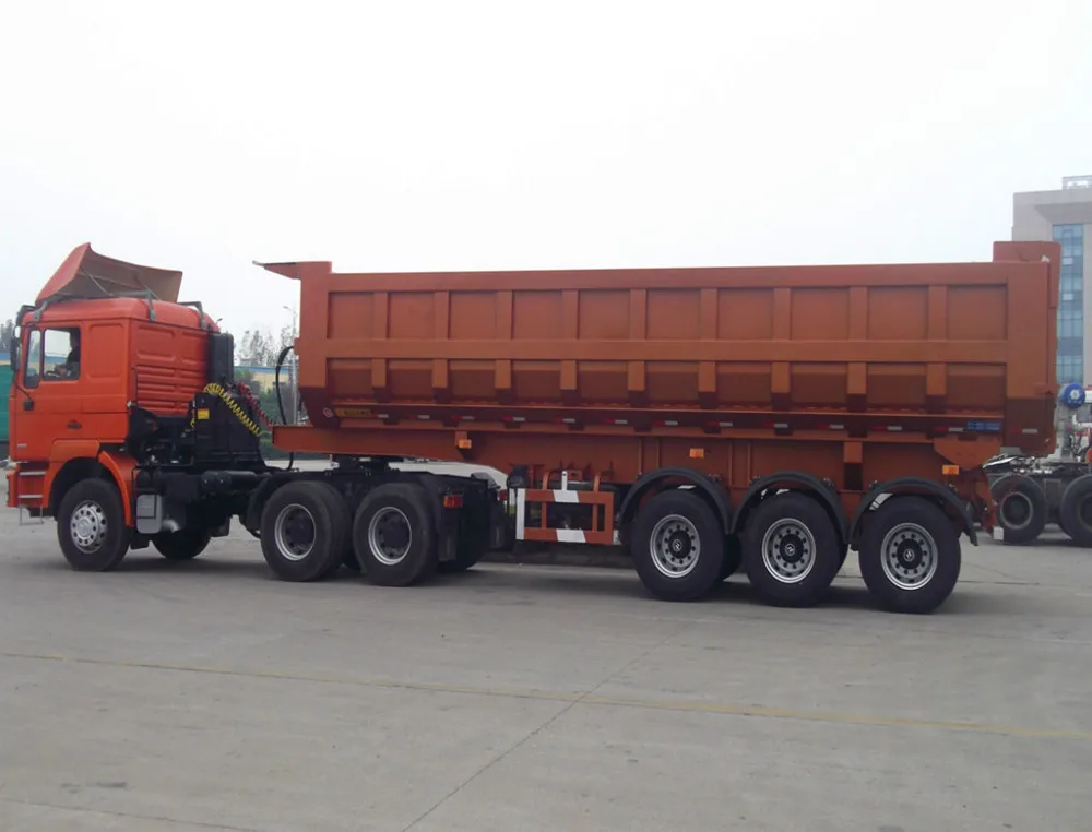 Huayu Manufacturer 40CBM U shape Tipper semi trailer