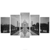 Taj Mahal India Building Photo Prints Famous Scenic Spot Giclee Printing 5 Panel Stretched Home Wall Decoration