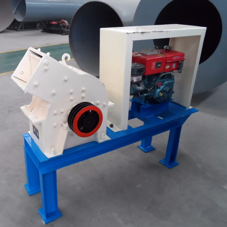 
high performance industrial small diesel hammer mill mini portable stone crusher 