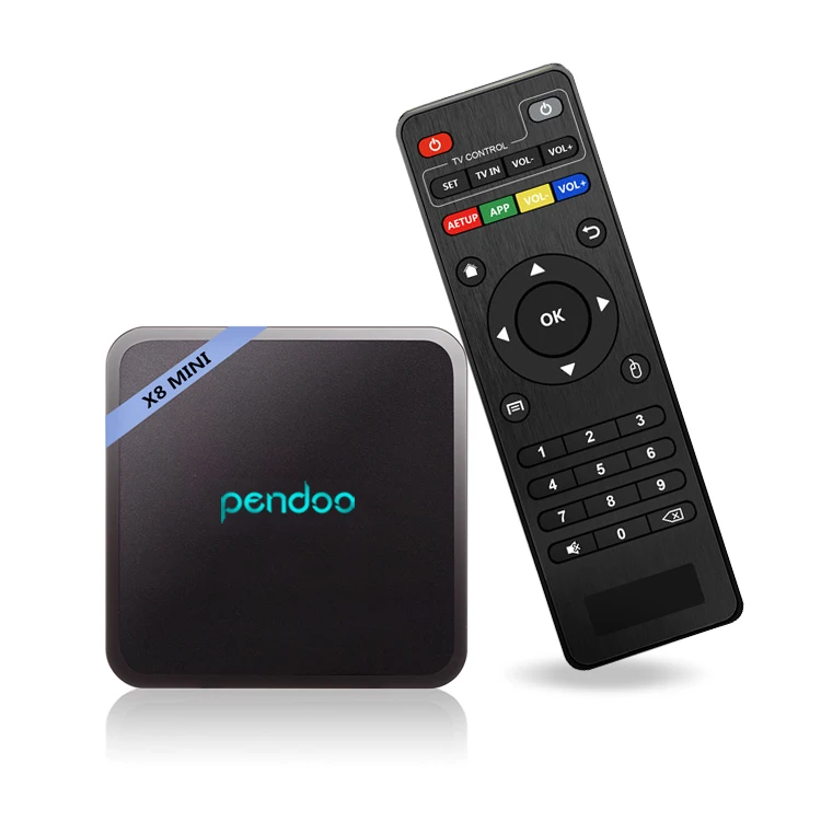 

pendoo x8 MINI Android 7.1 TV Box Amlogic S905W 4K 1G / 2G RAM 8G / 16G ROM KD player 18.0 Smart Tv Box X96