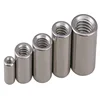 304 Stainless Steel Extension And Thick Round Joint Nut M5*10/15/20/25/30 Cylindrical Screw Rod Welded Round Nut