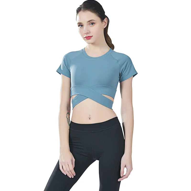 

2019 online top selling products women gym casual yoga shirt, N/a