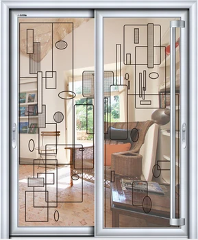 Residential Aluminum Double Entry Doors Decorative Aluminum Doors