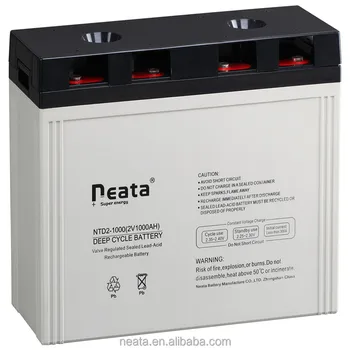 Neata Haute Qualité Bon Prix 3 Ans De Garantie Gel 2 V 1000ah Batterie De Stockage Pour Système Solaire Buy Batteries Au Plomb Rechargeablesakari