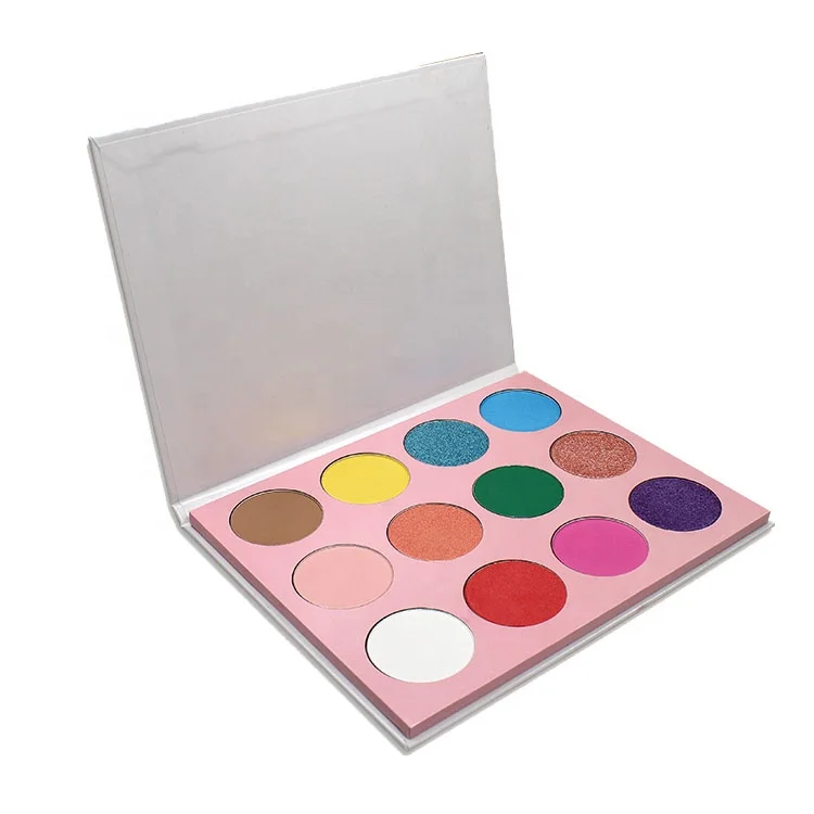 

No logo cruelty free and vegan 12 color private label makeup eyeshadow palette